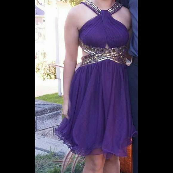 purple formal dress from Dillard's - Picture 1 of 6